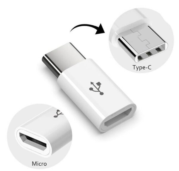 تبدیل شارژ MicroUSB به USB-C