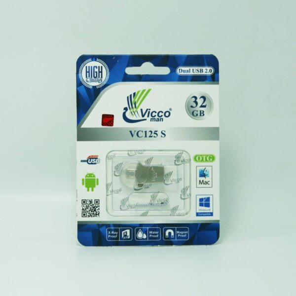 فلش مموری ظرفیت 32 گیگابایت مدل VICCO خروجی MICRO و USB