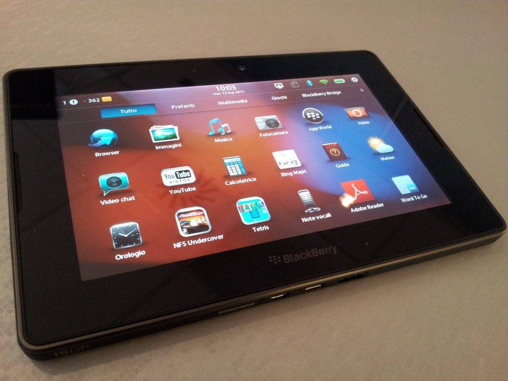 تبلت BlackBerry Playbook