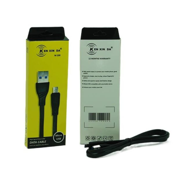 کابل گوشی MicroUSb کین شین دا مدل M200 طول 1 متر