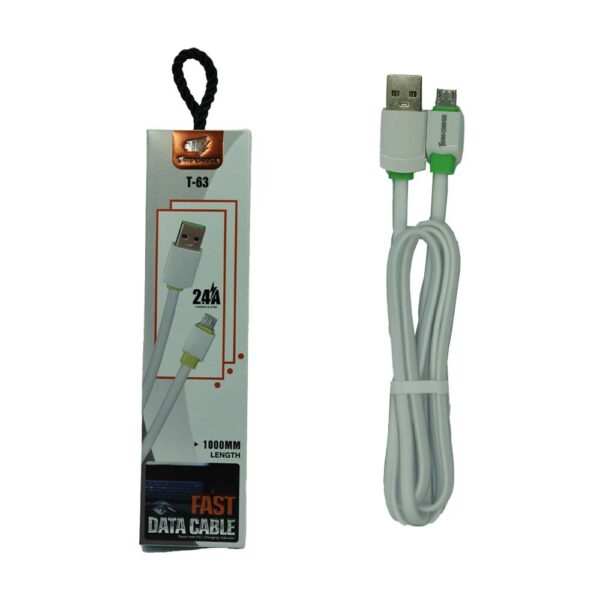 کابل گوشی Microusb توربو مدل T63 طول 100 سانتی متر