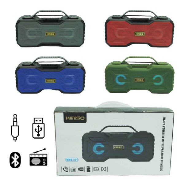 اسپیکر بلوتوث قابل حمل کیمیسو مدل KMS-301