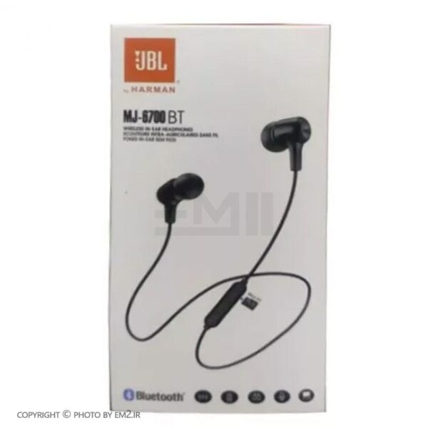 هندزفری بلوتوث دورگردنی JBL رم خور مدل MJ-6700