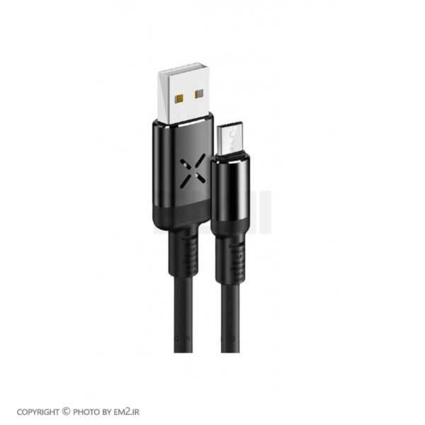 کابل گوشی MicroUSB کانفلون LED دار مدل DC09M اورجینال با گارانتی