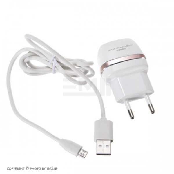 شارژر گوشی MicroUSB کانفلون خروجی 1A مدل C25 اورجینال با گارانتی
