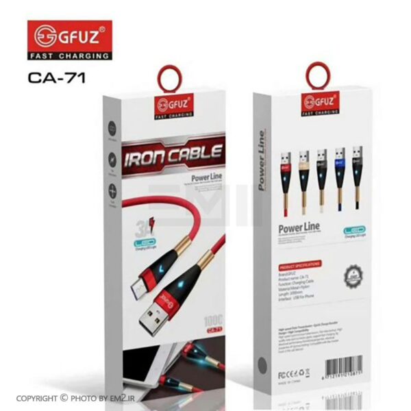 کابل گوشی MicroUSB مدل CA-71 اورجینال