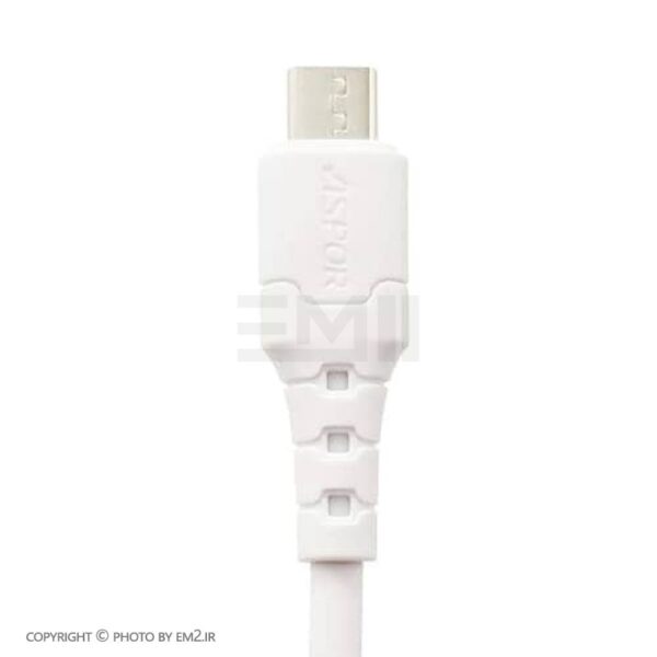 کابل گوشی MicroUSB فست مدل ASPOR A100 بدونه پک