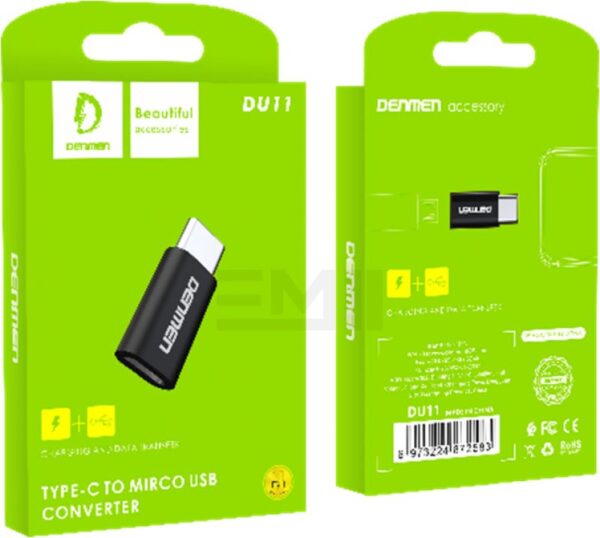 تبدیل  MicroUSB به تایپ سی دنمن مدل DU-11 اورجینال