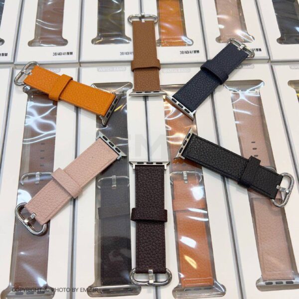 بند اپل واچ چرمی مدل LEATHER BANDS مناسب برای سایز 49