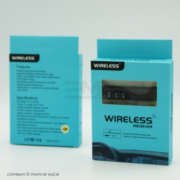 رابط Aux بلوتوث مدل Wireless شارژی