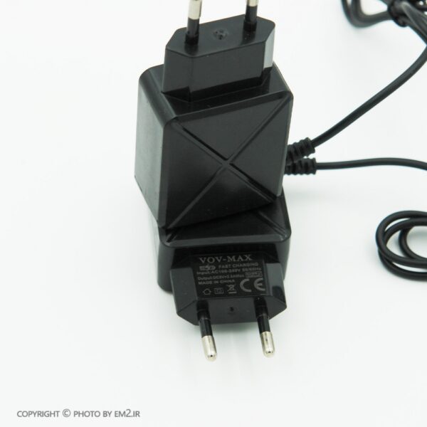 شارژر یکسره میکرو 2 پورت USB مدل VOV-MAX