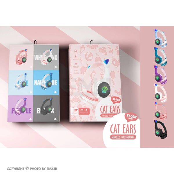 هدفون Cat Ears مدل Kt-50M (فقط مشکی)