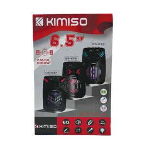 اسپیکر بلوتوثی قابل حمل KIMISO مدل QS-639 با ووفر 6.5 اینچی