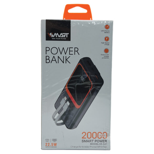 پاوربانک وی اسمارت 20000 MAH مدل VS-521 اورجینال