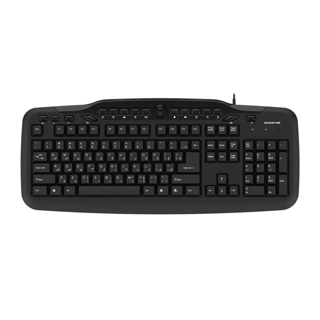 کیبورد با سیم کینگ استار مدل KB76