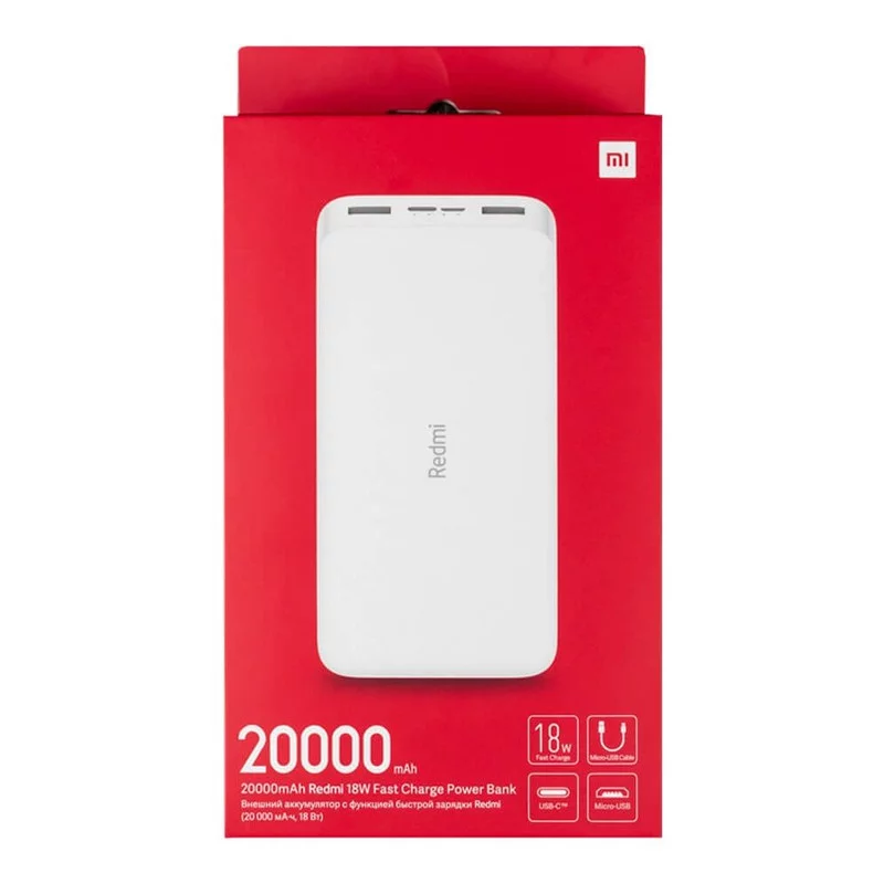 پاوربانک شیائومی مدل Redmi ظرفیت 20000 میلی آمپرساعت به همراه کابل تبدیل microUSB 12 پاوربانک شیائومی مدل Redmi ظرفیت 20000 میلی آمپرساعت به همراه کابل تبدیل microUSB