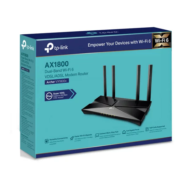 مودم روتر VDSL/ADSL تی پی-لینک مدل Archer VX1800v 10 مودم روتر VDSL/ADSL تی پی-لینک مدل Archer VX1800v