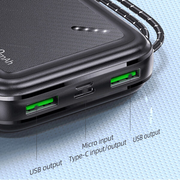 پاوربانک یوسمز مدل CD168-22.5W ظرفیت 20000 میلی آمپر
