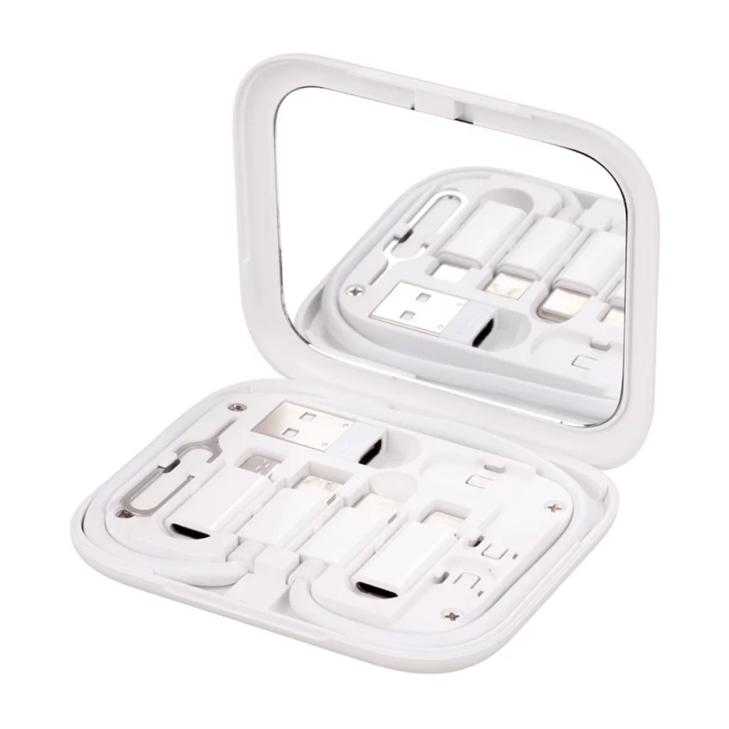 مبدل USB MicroUSB Lightning Type C و پایه نگهدارنده هیسکا مدل HR 01