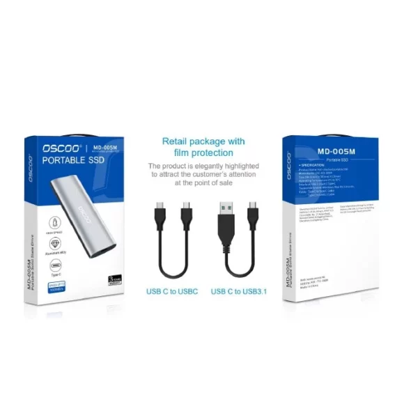 هارد اس اس دی اکسترنال اوسکو مدل MD-005M ظرفیت 1 ترابایت