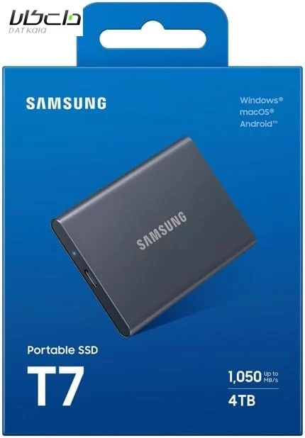 هارد اس اس دی اکسترنال سامسونگ مدل Portable T7 ظرفیت 4 ترابایت 4 هارد اس اس دی اکسترنال سامسونگ مدل Portable T7 ظرفیت 4 ترابایت