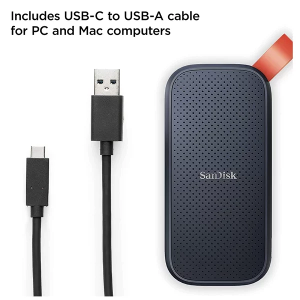 هارد اس اس دی اکسترنال سن دیسک مدل Portable E30 ظرفیت 1 ترابایت 800MB/s