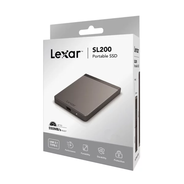 هارد اس اس دی اکسترنال لکسار مدل SL200 ظرفیت 512 گیگابایت