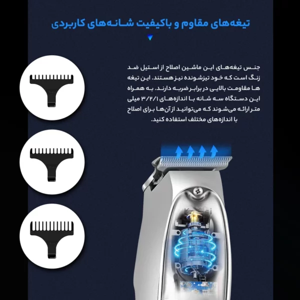 ماشین اصلاح صورت کیمی مدل KM-1949