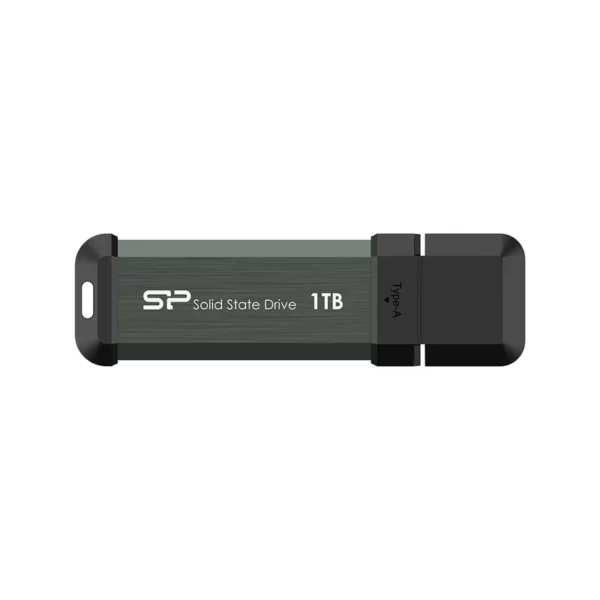 هارد اس اس دی اکسترنال سیلیکون پاور مدل MS70 ظرفیت 1 ترابایت به همراه تبدیل USB به TYPE C