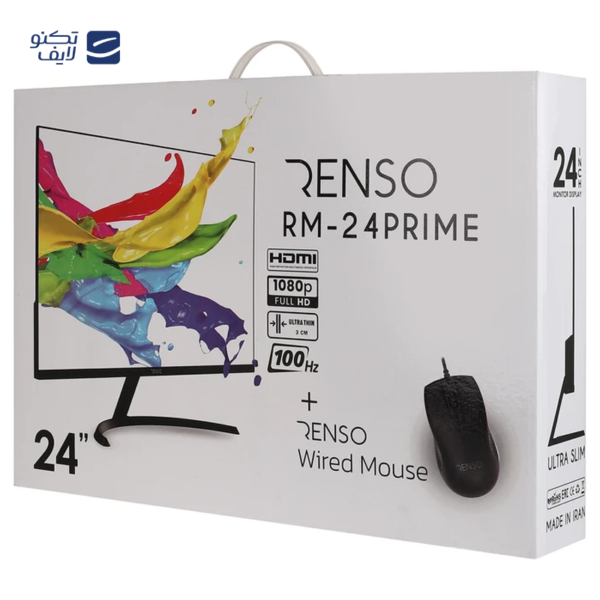 مانیتور رنسو مدل RM-24PRIME سایز 24 اینچ به همراه ماوس