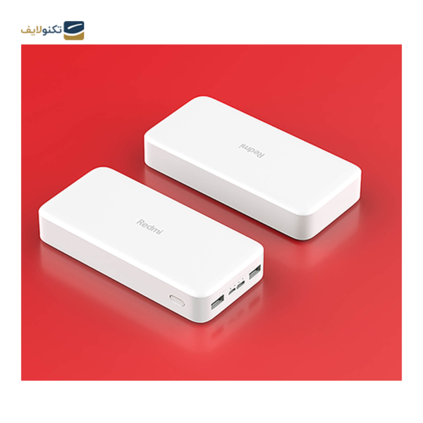 پاور بانک شیائومی 20000 میلی آمپرساعت مدل Redmi PB200LZM به همراه کابل تبدیل microUSB