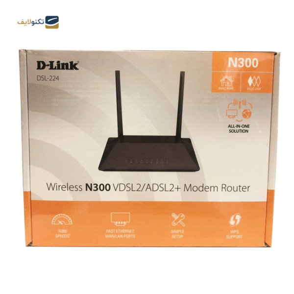 مودم روتر ADSL2 Plus و VDSL2 بی سیم دی لینک مدل DSL-224 NEW