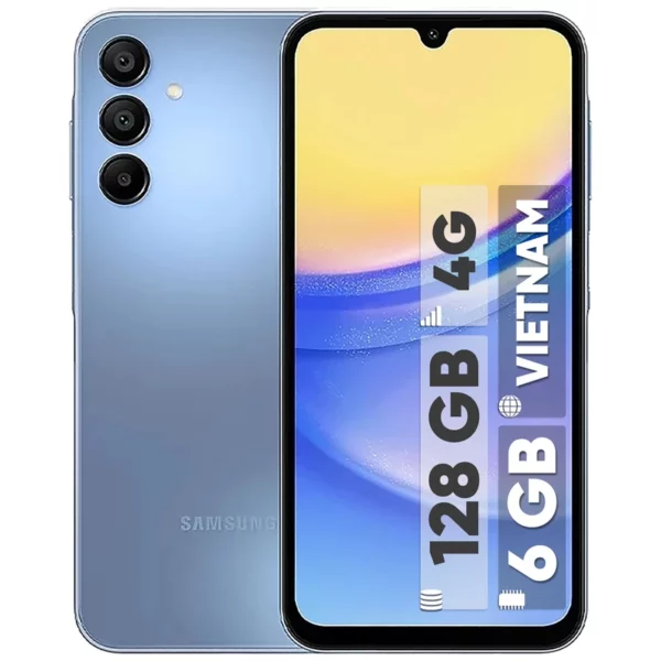 گوشی موبایل سامسونگ مدل Galaxy A15 4G ظرفیت 128 گیگابایت رم 6 گیگابایت - ویتنام