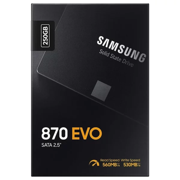 هارد اس اس دی اینترنال سامسونگ مدل EVO 870 ظرفیت 250 گیگابایت