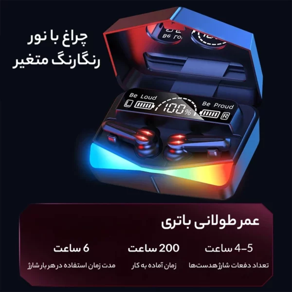 هندزفری بلوتوثی مدل M28 Playgames v5.3 2023