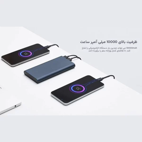 پاوربانک شیائومی مدل PLM13ZM ظرفیت 10000 میلی آمپر ساعت