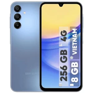 گوشی موبایل سامسونگ مدل Galaxy A15 4G ظرفیت 256 گیگابایت رم 8 گیگابایت - ویتنام - سرمه‌ای
