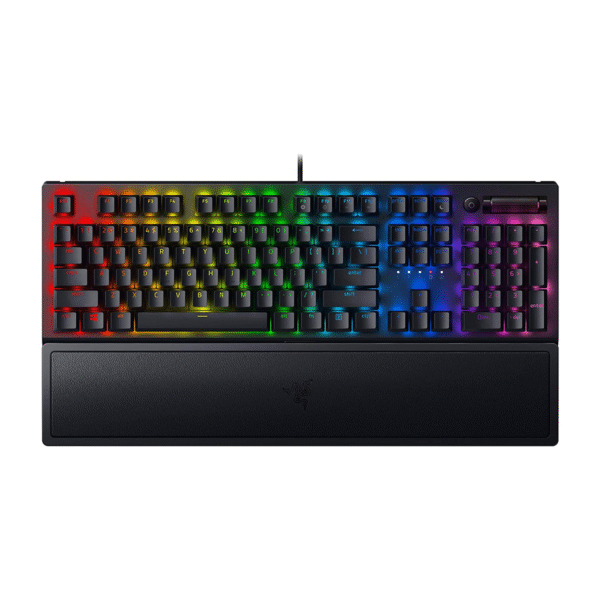 کیبورد گیمینگ ریزر مدل BlackWidow V3 سوئیچ سبز