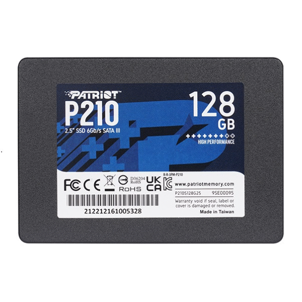 هارد اس اس دی اینترنال پاتریوت مدل P210 ظرفیت 128 گیگابایت