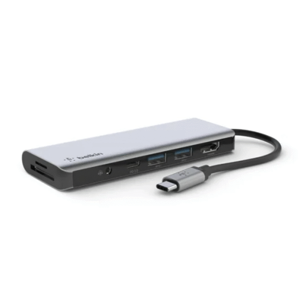 هاب USB-C بلکین 7 پورت مدل USB-C 7 in 1 Multiport Adapter