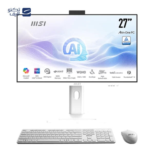 کامپیوتر All in One ام اس آی 27 اینچی مدل Modern AM273QP AI 1UM Core Ultra 7 155H 16GB 1TB