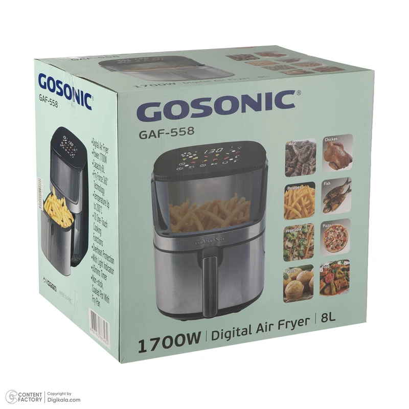 سرخ کن بدون روغن گوسونیک مدل GAF-558 5 سرخ کن بدون روغن گوسونیک مدل GAF-558