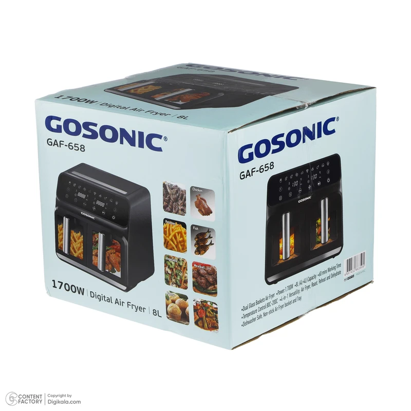 سرخ کن بدون روغن گوسونیک مدل GAF-658 5 سرخ کن بدون روغن گوسونیک مدل GAF-658