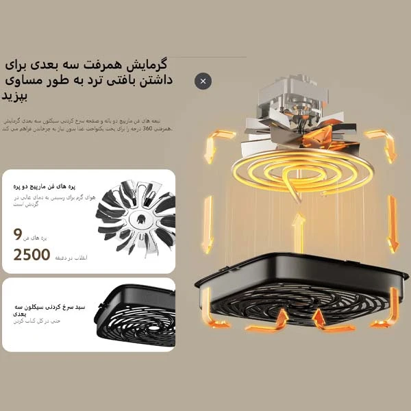 سرخ کن بدون روغن شیائومی مدل MAF13 Essential 6L 6 سرخ کن بدون روغن شیائومی مدل MAF13 Essential 6L