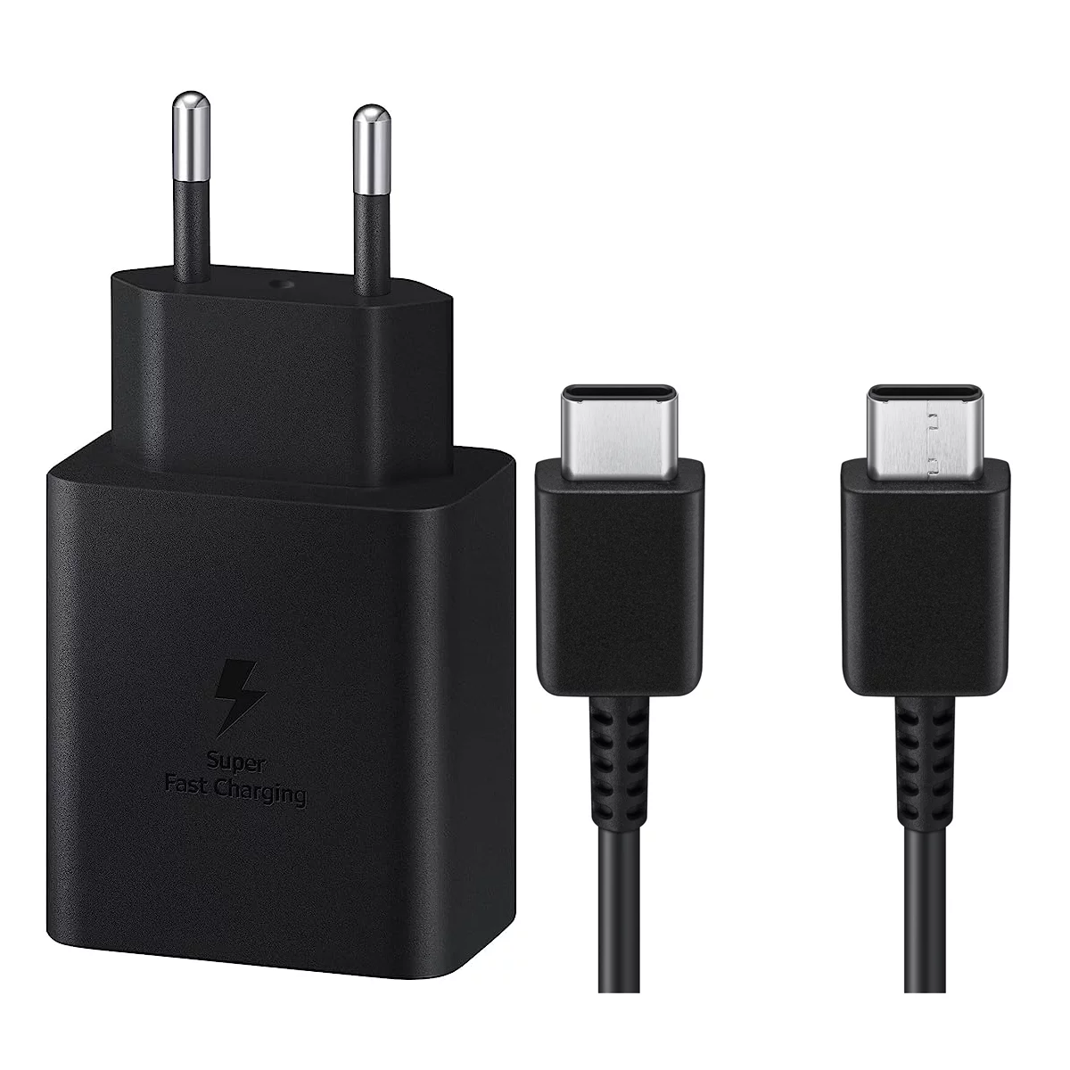 شارژر دیواری سامسونگ مدل EP-T4510XBEG توان 45 وات به همراه کابل تایپ سی 3 شارژر دیواری سامسونگ مدل EP-T4510XBEG توان 45 وات به همراه کابل تایپ سی