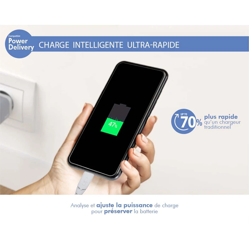 شارژر دیواری فورس مدل FPLICS2CC45WPDW توان 45 وات 4 شارژر دیواری فورس مدل FPLICS2CC45WPDW توان 45 وات