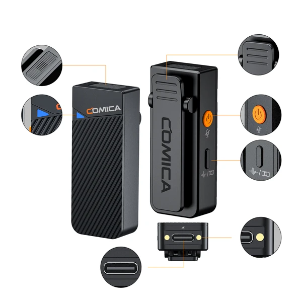 میکروفون یقه ای کامیکا مدل Vimo C1 5 میکروفون یقه ای کامیکا مدل Vimo C1