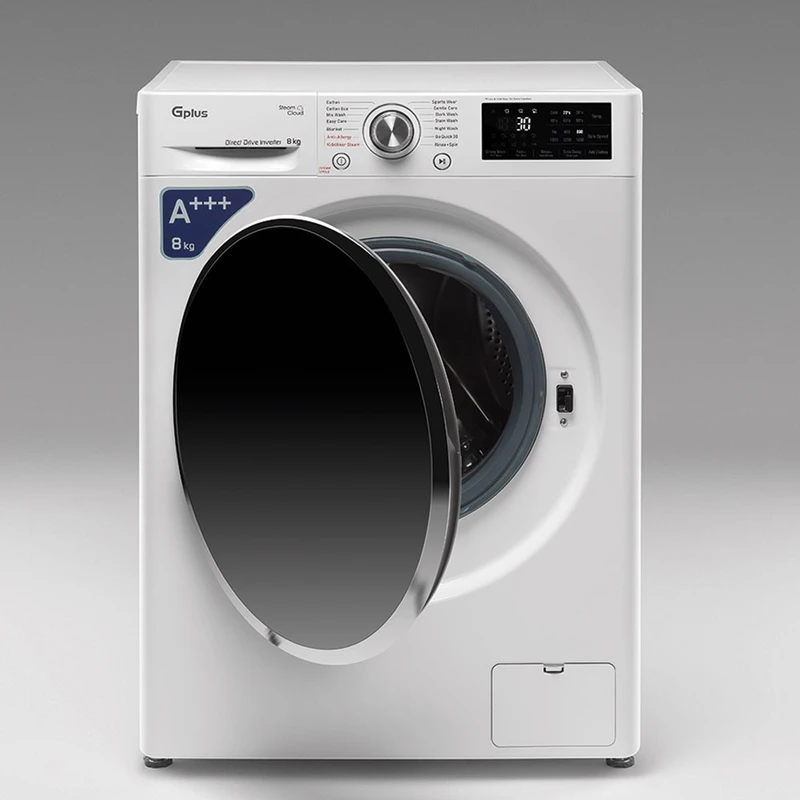 ماشین لباسشویی جی پلاس 8 کیلویی مدل GWM-P88W 6 ماشین لباسشویی جی پلاس 8 کیلویی مدل GWM-P88W