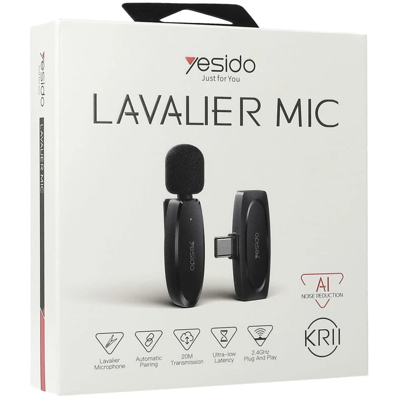 میکروفن یقه ای یسیدو مدل KR11 5 میکروفن یقه ای یسیدو مدل KR11