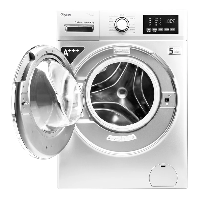 ماشین لباسشویی جی پلاس 8 کیلویی مدل GWM-M822W-IND 4 ماشین لباسشویی جی پلاس 8 کیلویی مدل GWM-M822W-IND